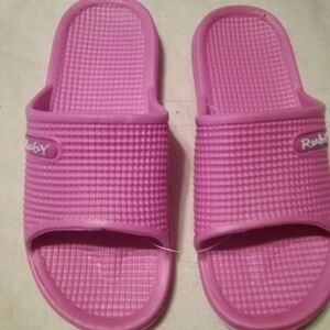 Brand new pink slides good for around water